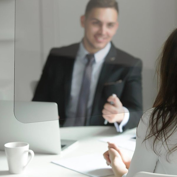 mampara colgante protectik