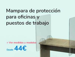 Mamparas de protección virus para oficinas