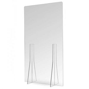 Mampara de metacrilato de pie para zonas amplias