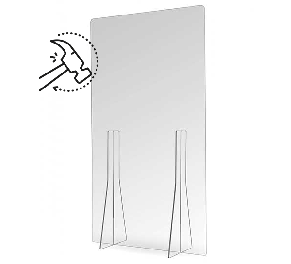 Mampara de policarbonato de alta resistencia