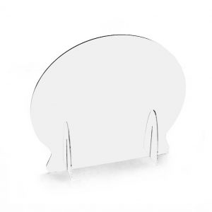 Mampara redonda de metacrilato