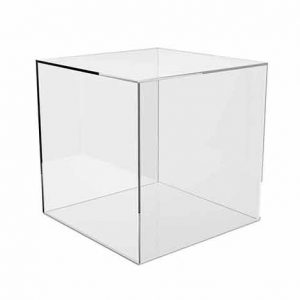 Vitrina cubo metacrilato sin base